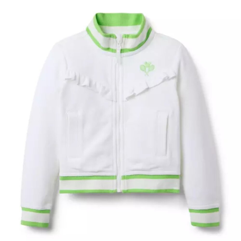 NWT! Janie and Jack Disney Mickey Mouse Ruffle Tennis Jacket